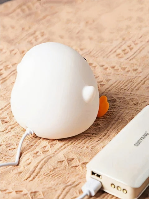 Kawaii Duck Silicone Night Light