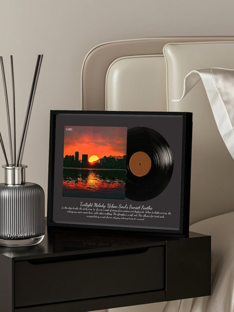Retro Vinyl-Style Lighted Bluetooth Speaker Frame