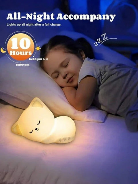 Sleepy Cat Silicone Night Light