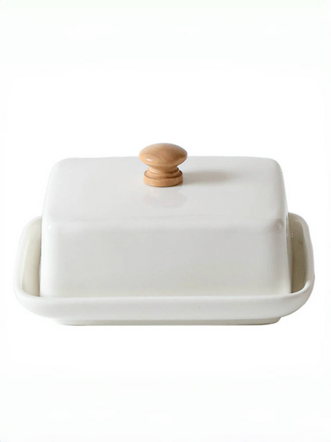 Nordic Ceramic Covered Butter Dish with Lid