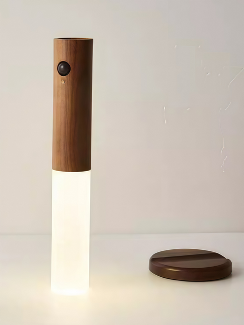 Wood-Grain Magnetic Motion Night Light