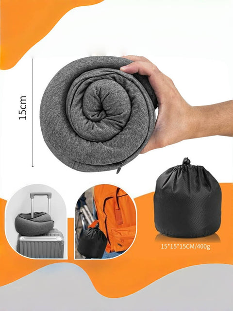 Hooded Memory Foam Travel Neck Pillow