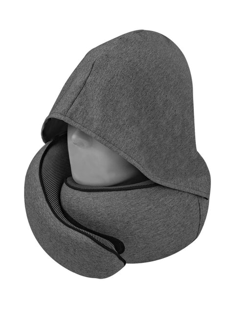 Hooded Memory Foam Travel Neck Pillow