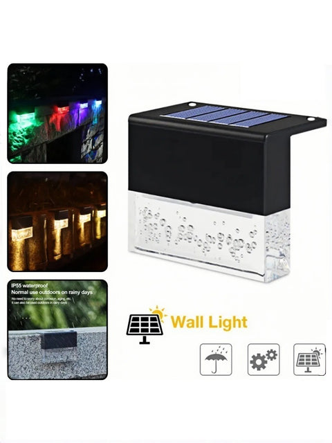 Crystal Amber Solar Step Light