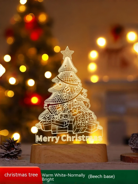 Acrylic Christmas Desk Lamp