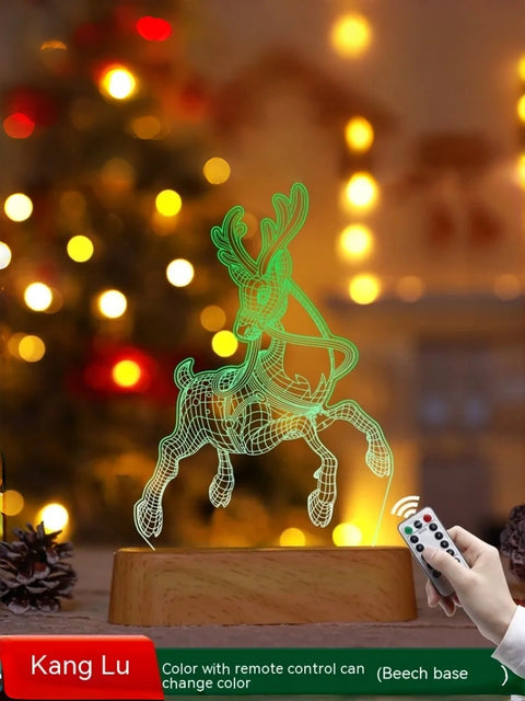 Acrylic Christmas Desk Lamp