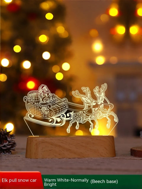 Acrylic Christmas Desk Lamp