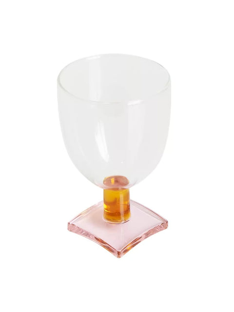 SOREMO Color-Block Glass Cup