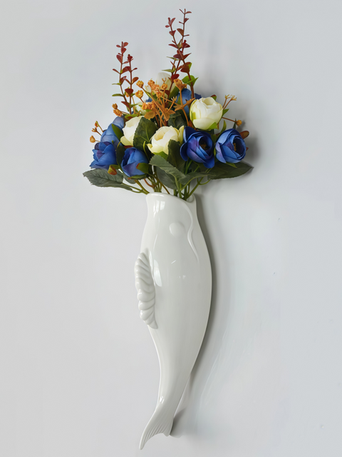 Ceramic Goldfish Wall Vase