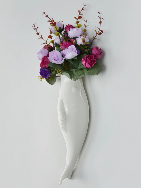 Ceramic Goldfish Wall Vase