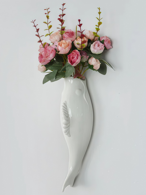 Ceramic Goldfish Wall Vase