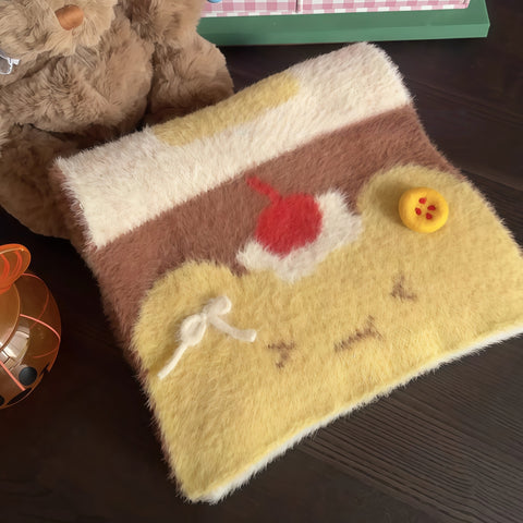 Furui Neko Caramel Pudding Cat Winter Scarf