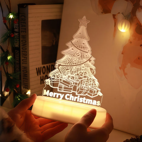 festive Christmas desk lamp glowing cheerfully from Gallery of Use