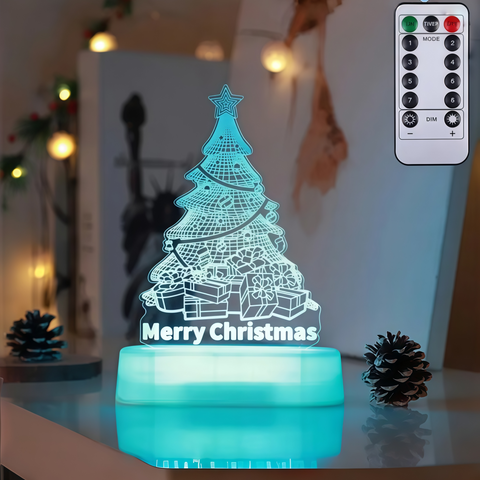 festive Christmas desk lamp glowing cheerfully from Gallery of Use