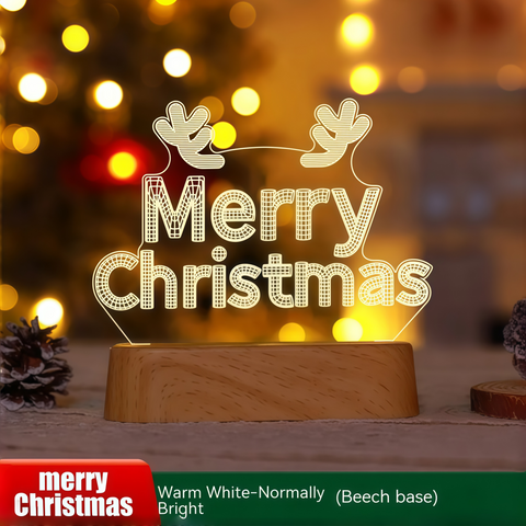 festive Christmas desk lamp glowing cheerfully from Gallery of Use