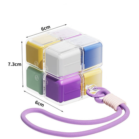 Cube Pill Organizer Case
