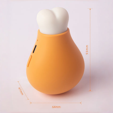 close-up of drumstick shape and smooth surface on hand warmer