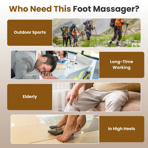 Rechargeable EMS Foot Massager with TENS