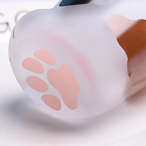 Frosted Cat Paw Glass Cup (300ml)