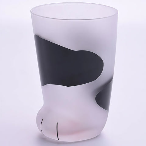 Frosted Cat Paw Glass Cup (300ml)