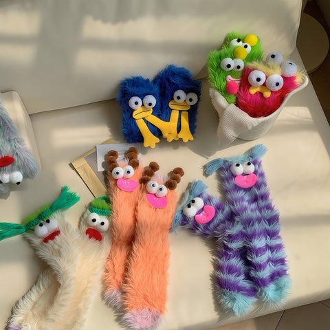Funny Plush Winter Floor Socks