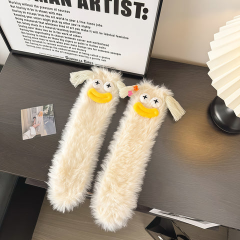 Funny Plush Winter Floor Socks