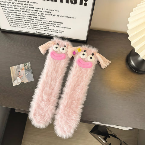 Funny Plush Winter Floor Socks