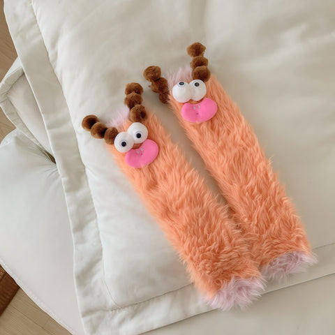 Funny Plush Winter Floor Socks