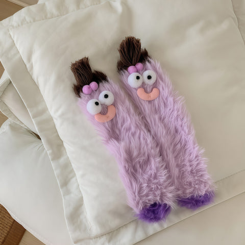 Funny Plush Winter Floor Socks