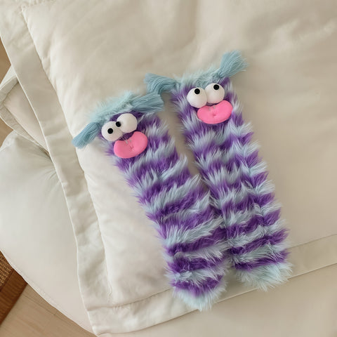 Funny Plush Winter Floor Socks