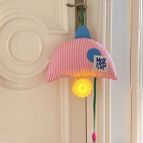 cute hanging LED night light door décor with soft glow