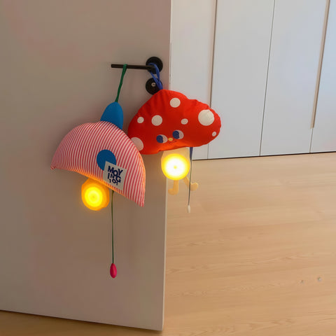 cute hanging LED night light door décor with soft glow
