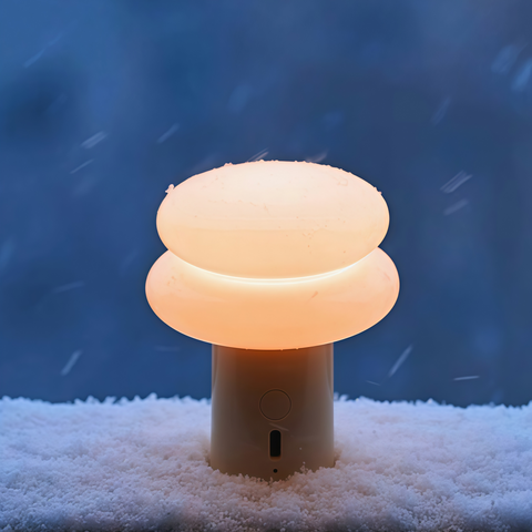 IK Snowman portable rechargeable lamp with soft glow from Gallery of Use