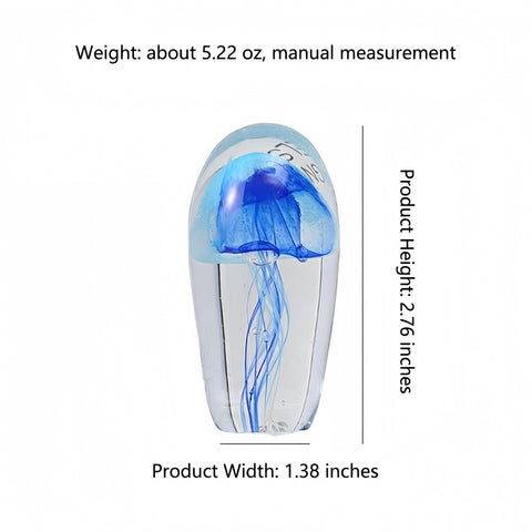 ethereal liuli jellyfish sculpture resting on a serene display shelf from Gallery of Use