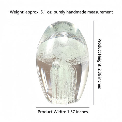 ethereal liuli jellyfish sculpture resting on a serene display shelf from Gallery of Use