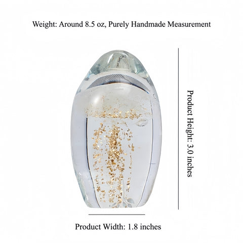 ethereal liuli jellyfish sculpture resting on a serene display shelf from Gallery of Use