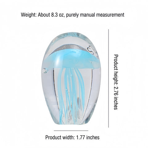 ethereal liuli jellyfish sculpture resting on a serene display shelf from Gallery of Use