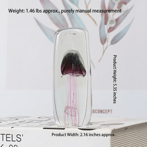 ethereal liuli jellyfish sculpture resting on a serene display shelf from Gallery of Use