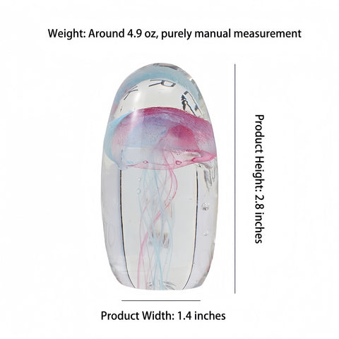 ethereal liuli jellyfish sculpture resting on a serene display shelf from Gallery of Use