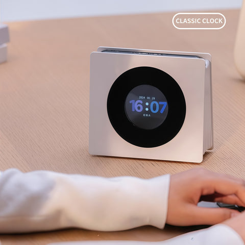 sleek multi-function bluetooth speaker on desk from Gallery of Use