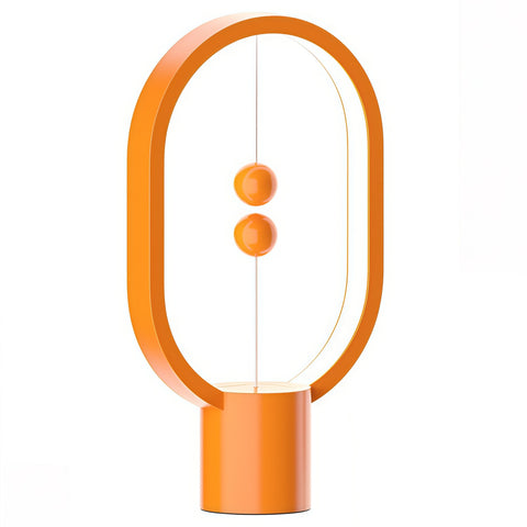 close-up of magnetic floating feature and sleek lamp body