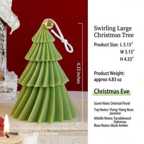 Mini Spiral Christmas Tree Scented Candle