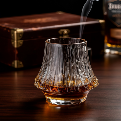 Mt. Fuji Whiskey Glass (220 ml) with Wooden Gift Box