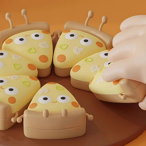 adorable pizza night light glowing warmly from Gallery of Use