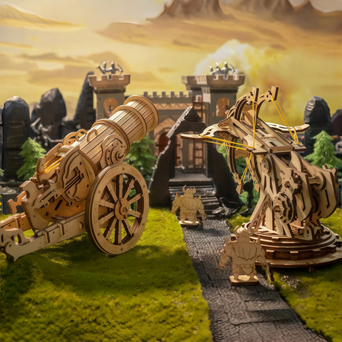 3D Wooden Siege Model Kit