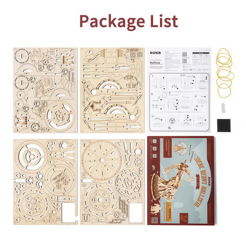 3D Wooden Siege Model Kit