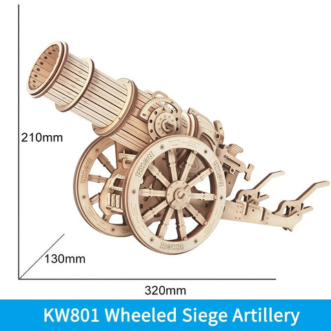 3D Wooden Siege Model Kit