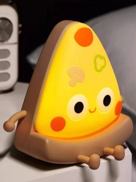 Cute Pizza Silicone Night Light