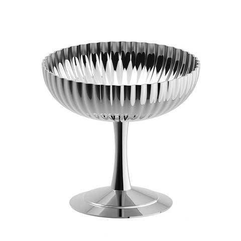 elegant stainless steel dessert cup set with clean modern look