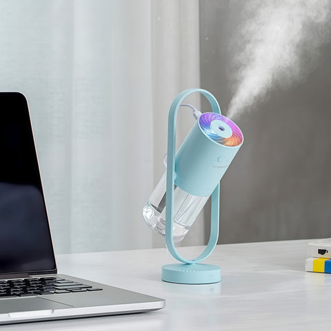 USB mini humidifier quietly humidifying a small space